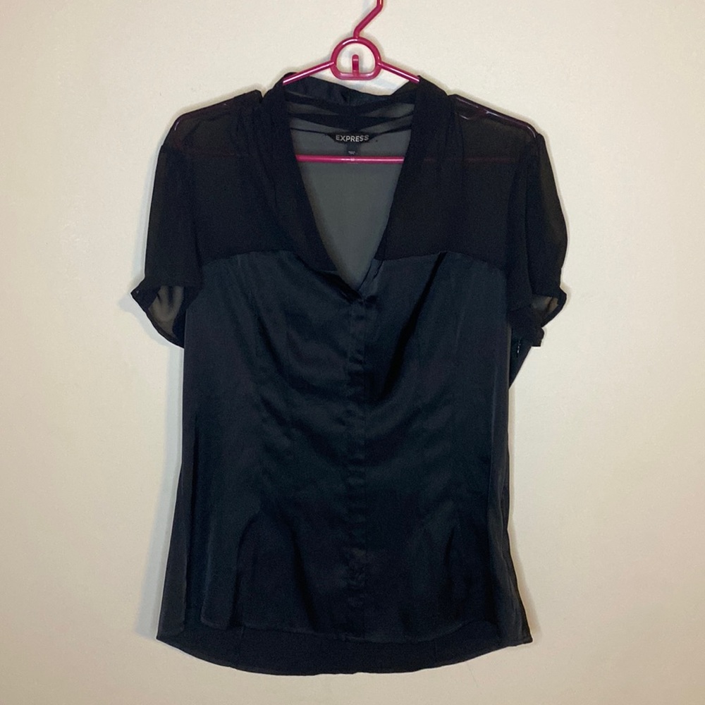 Silky and sheer blouse